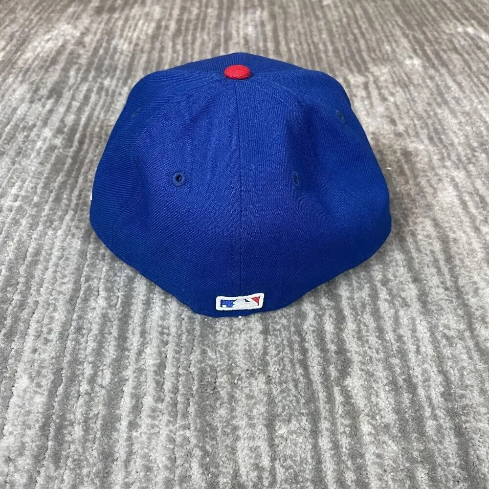 Chicago Cubs Hat Cap Fitted Mens 7 Royal Blue MLB Baseball 59FIFTY New Era